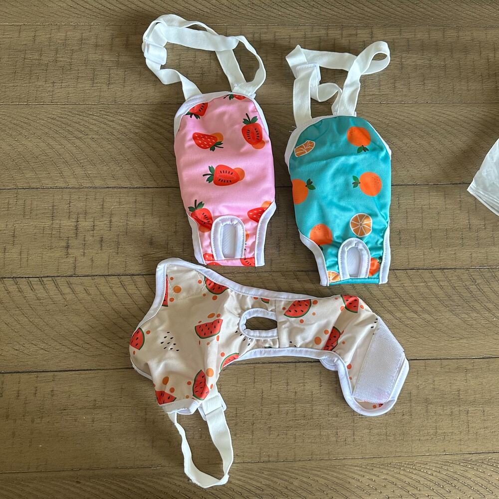 3 Pack Washable Female Dog Diaper Onesie
